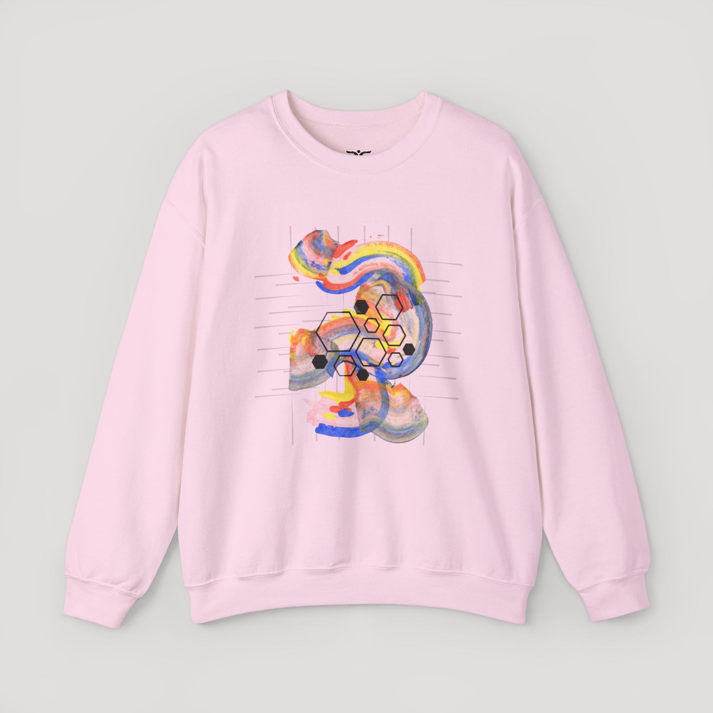 Colorful Abstract Art Sweatshirt - Unisex Heavy Blend™ Crewneck