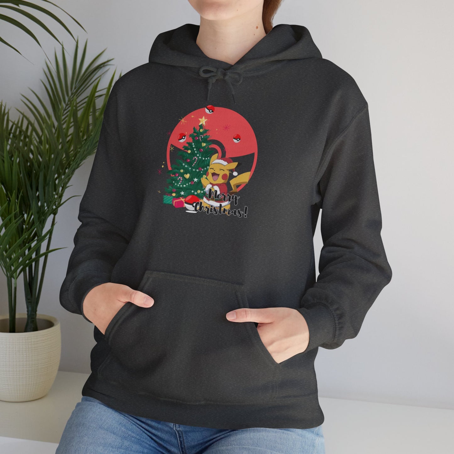 Christmas Cartoon Dog Hoodie - Unisex Heavy Blend™ Sweatshirt