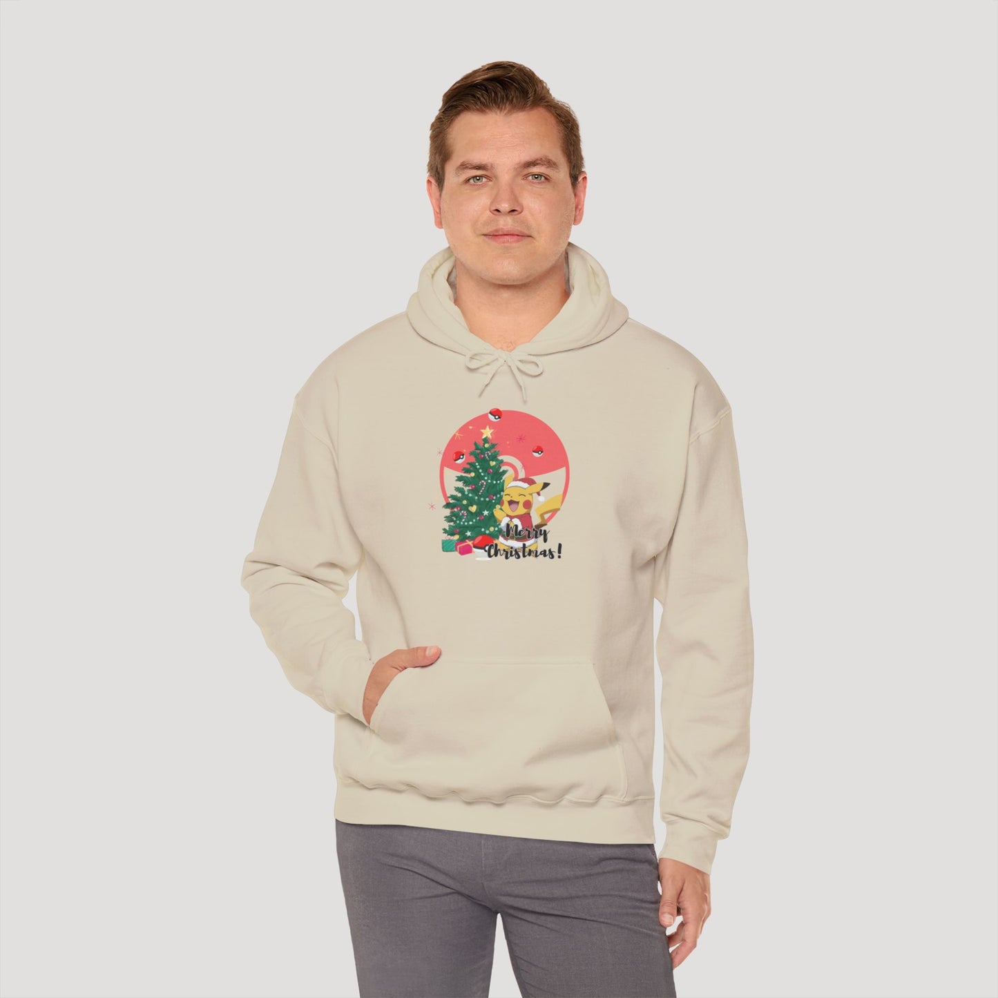 Christmas Cartoon Dog Hoodie - Unisex Heavy Blend™ Sweatshirt