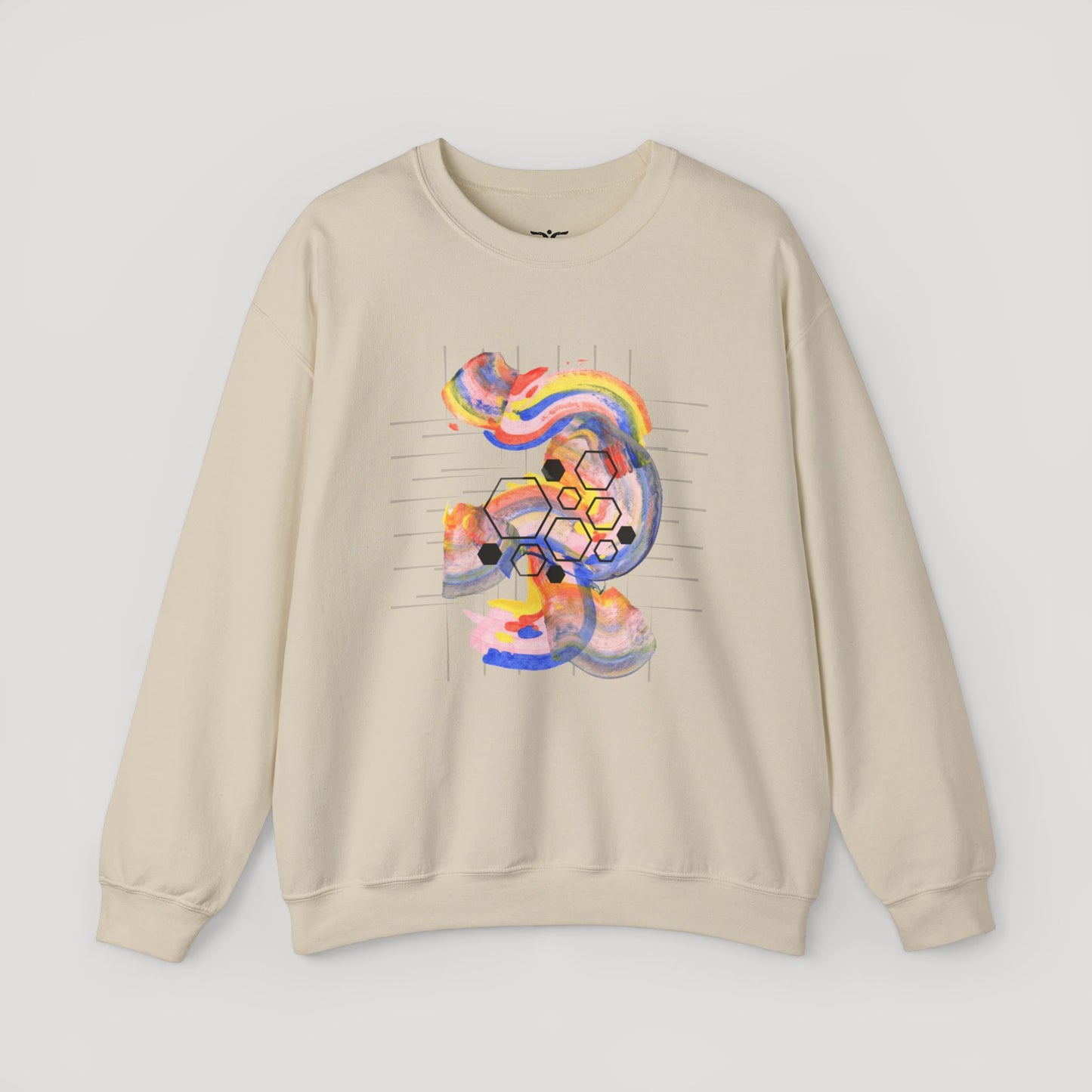 Colorful Abstract Art Sweatshirt - Unisex Heavy Blend™ Crewneck