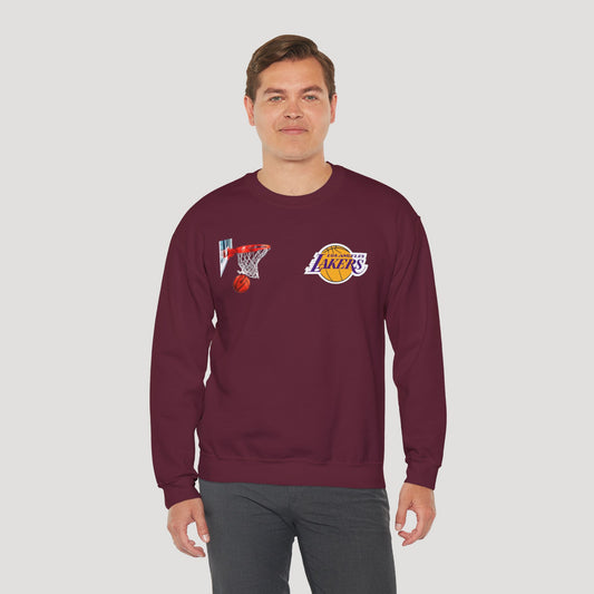 Los Angeles Lakers Basketball Crewneck Sweatshirt