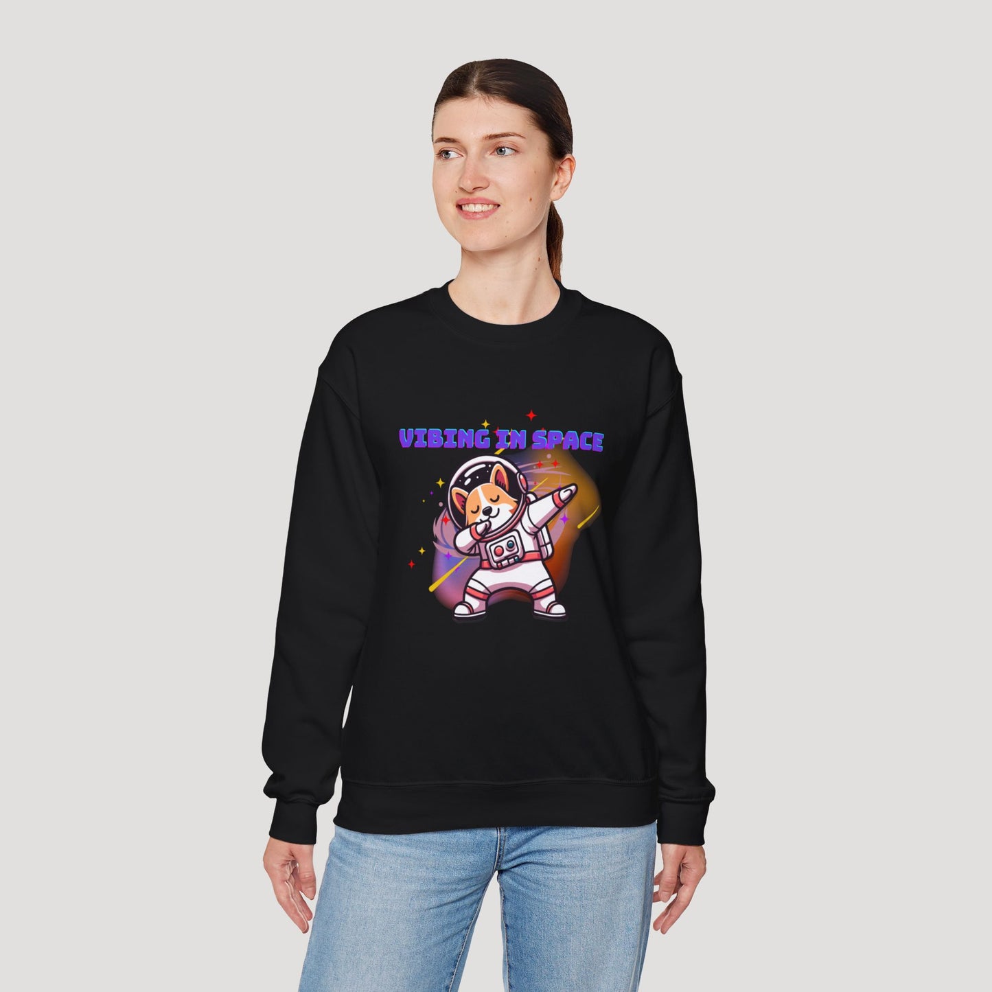 Vibing in Space Dog Sweatshirt