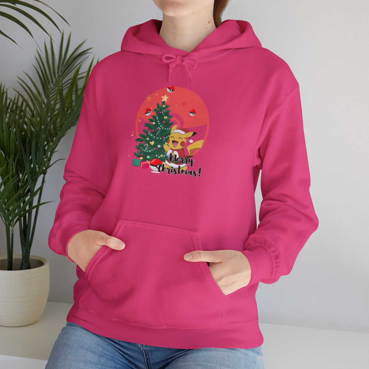 Christmas Cartoon Dog Hoodie - Unisex Heavy Blend™ Sweatshirt