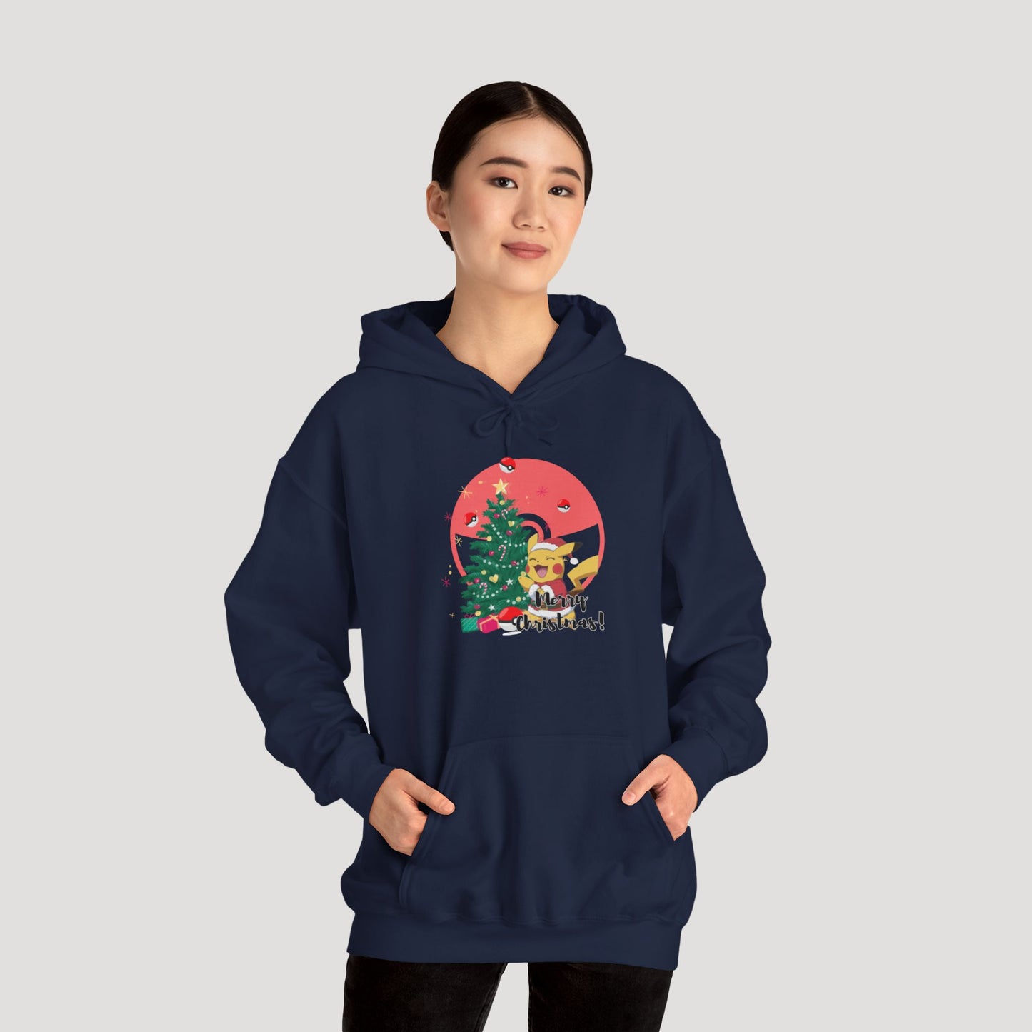 Christmas Cartoon Dog Hoodie - Unisex Heavy Blend™ Sweatshirt