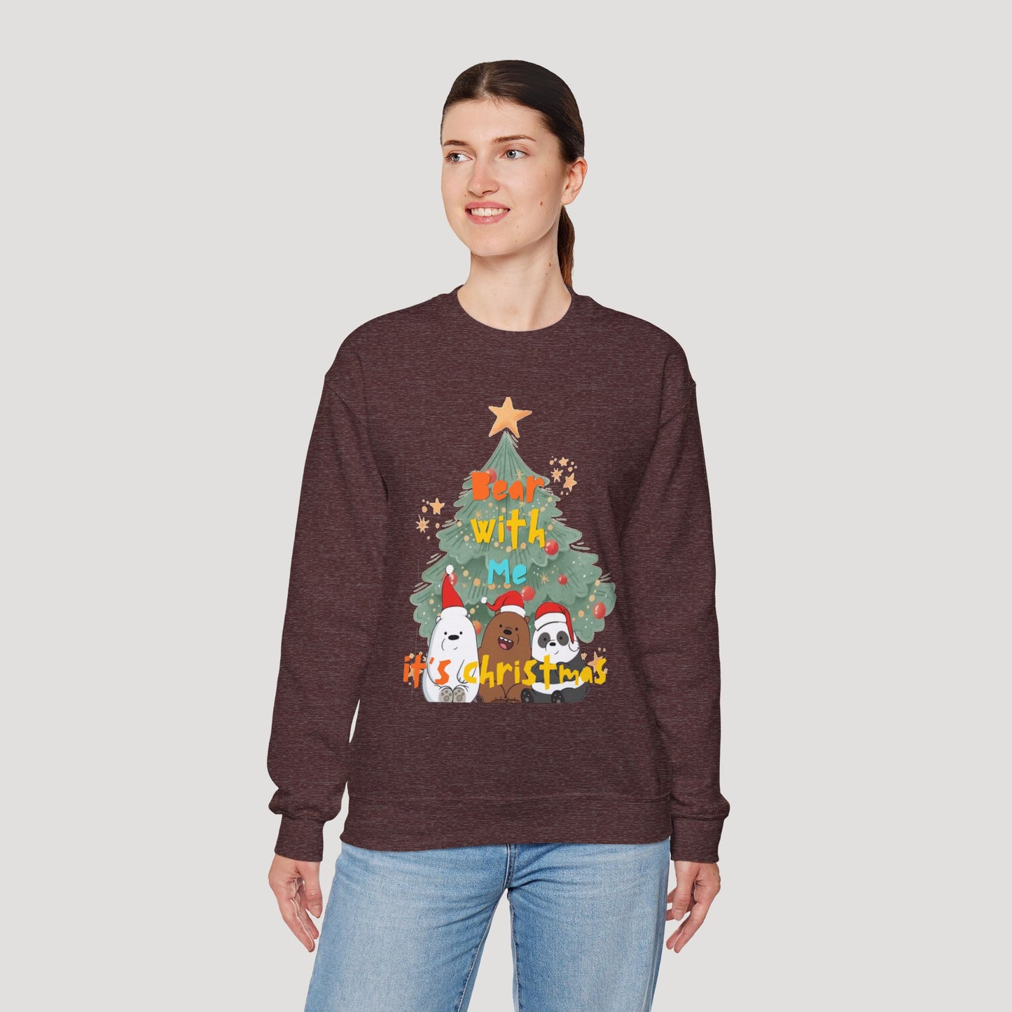 Bear With Me Christmas Crewneck Sweatshirt