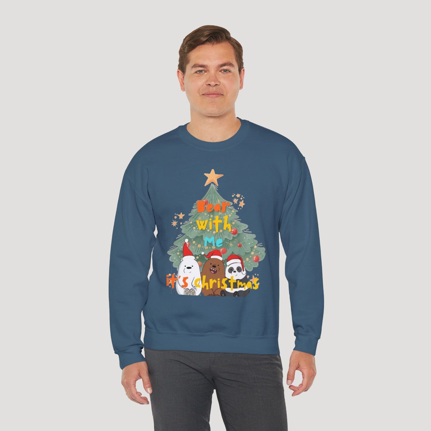 Bear With Me Christmas Crewneck Sweatshirt