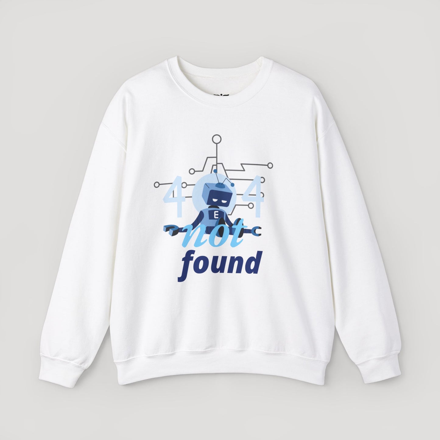 404 Not Found Unisex Heavy Blend™ Crewneck Sweatshirt - Trendy and Cozy