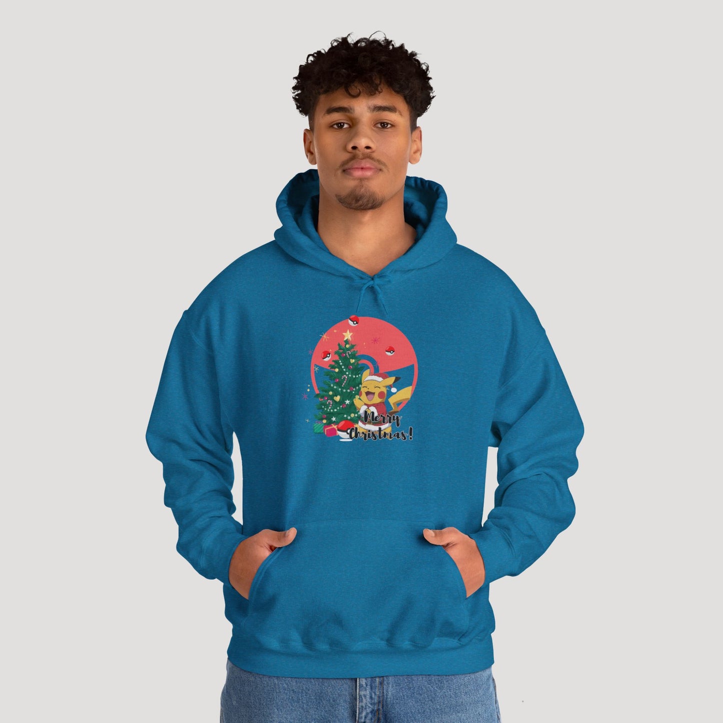 Christmas Cartoon Dog Hoodie - Unisex Heavy Blend™ Sweatshirt