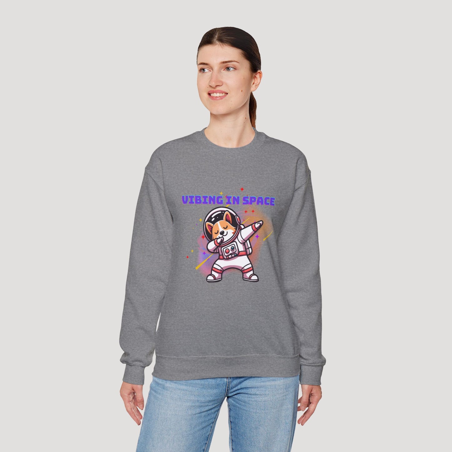 Vibing in Space Dog Sweatshirt