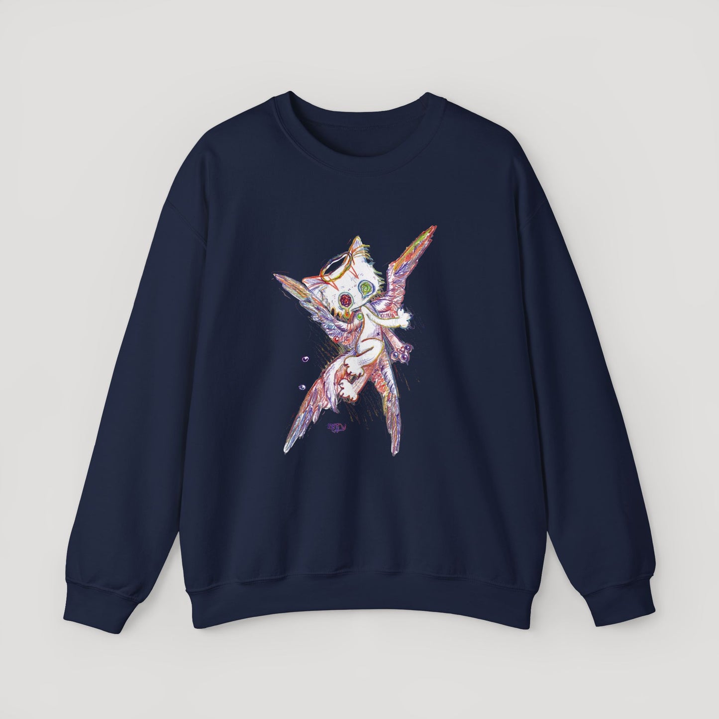 Four-Feathered Angel Cat - Sweatshirt