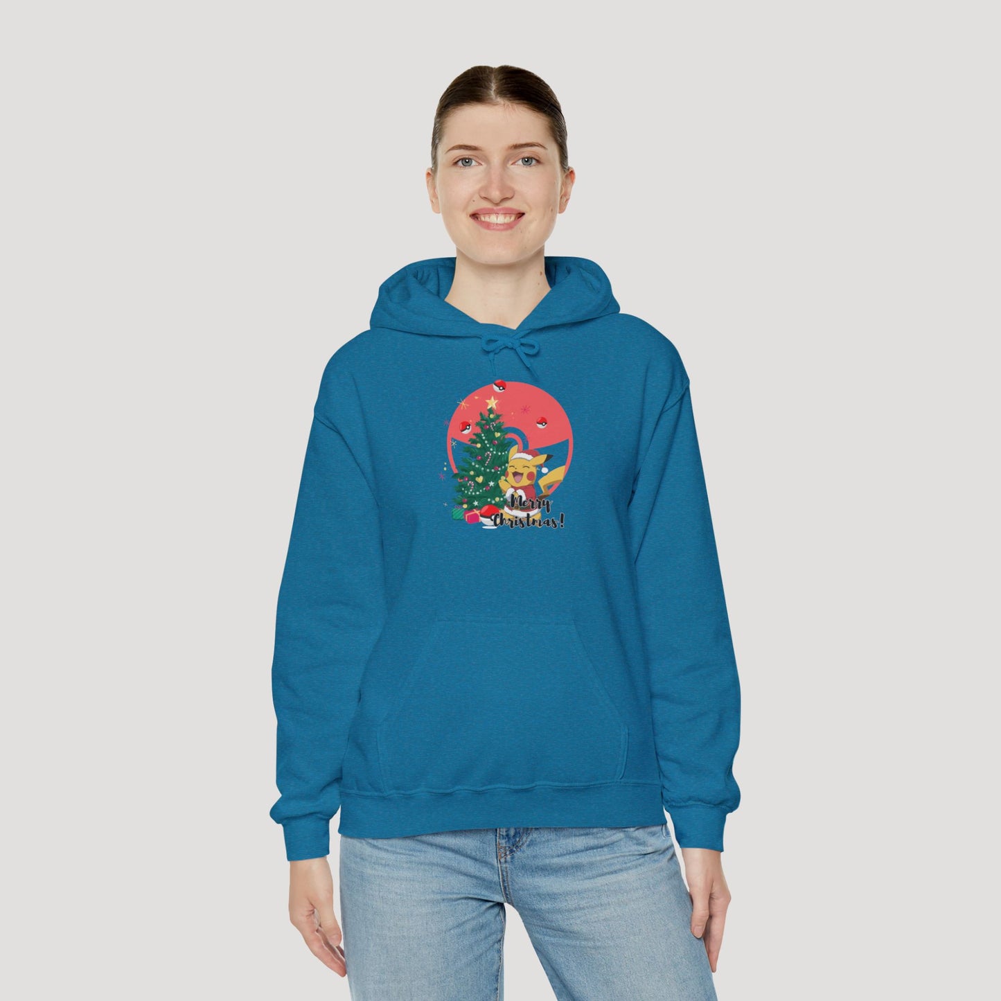 Christmas Cartoon Dog Hoodie - Unisex Heavy Blend™ Sweatshirt