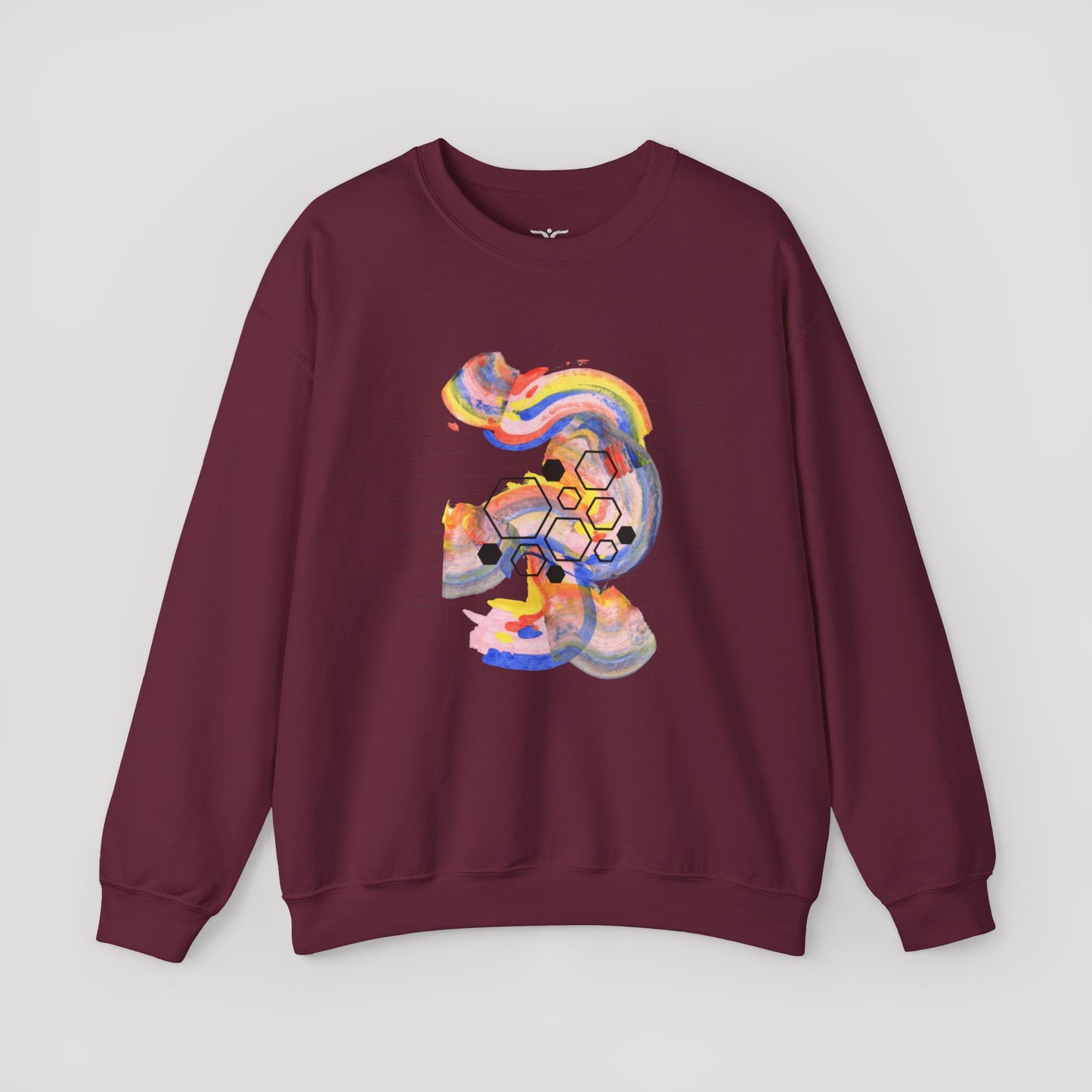 Colorful Abstract Art Sweatshirt - Unisex Heavy Blend™ Crewneck