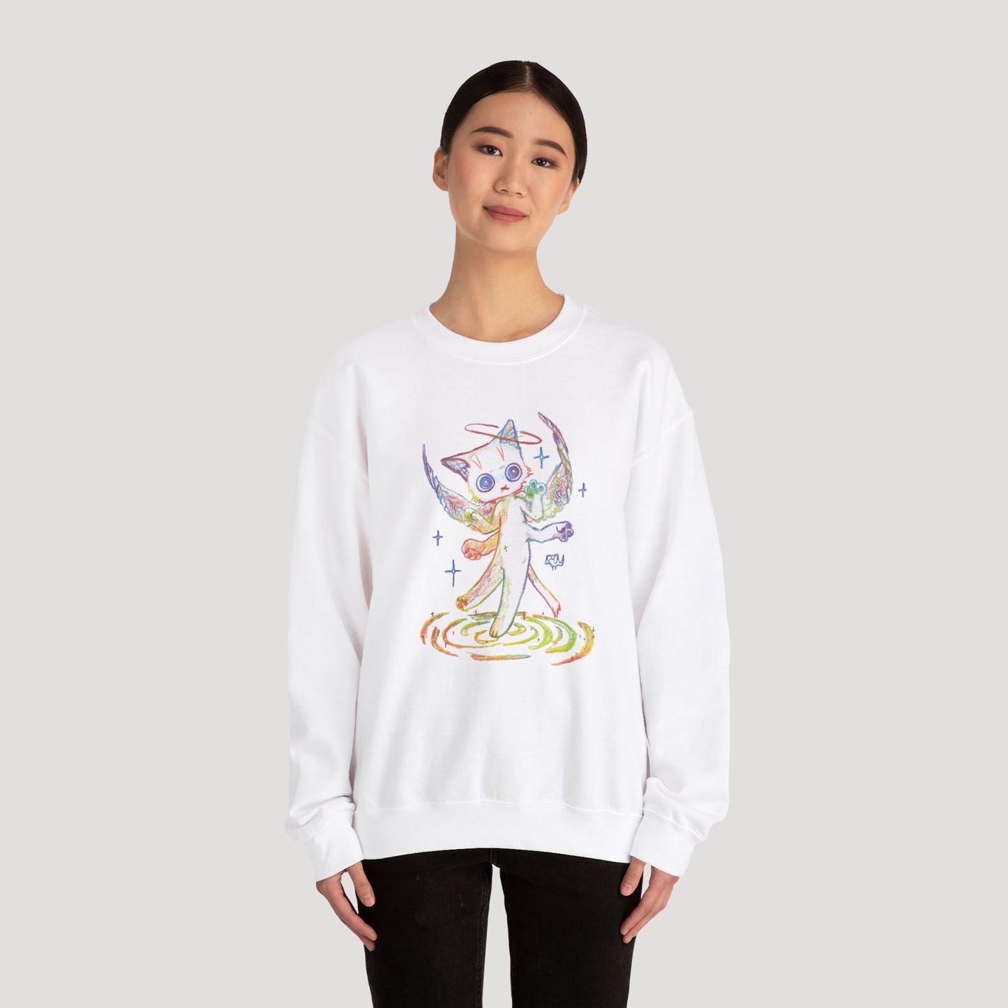 Four-Armed Angel Cat - Sweatshirt