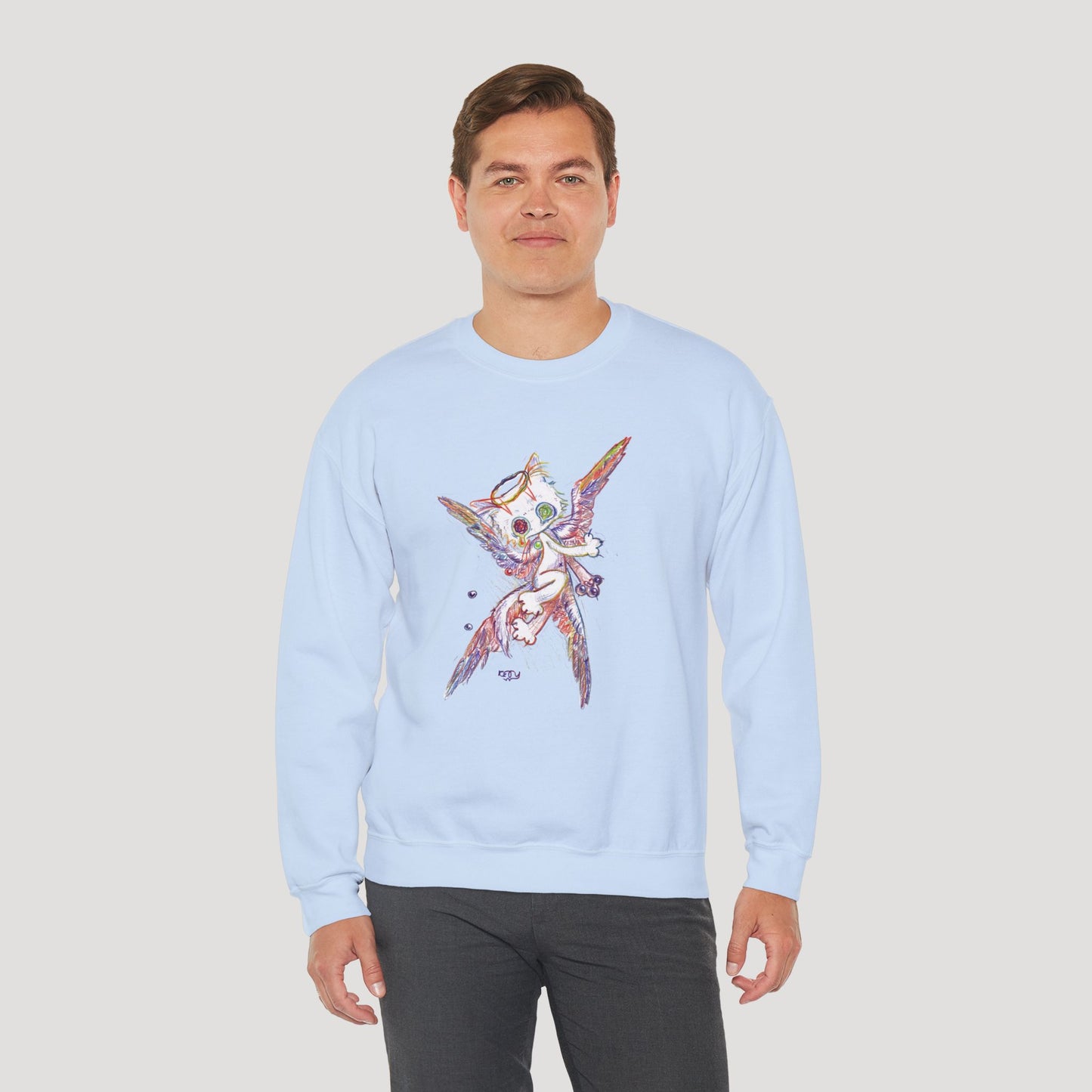 Four-Feathered Angel Cat - Sweatshirt