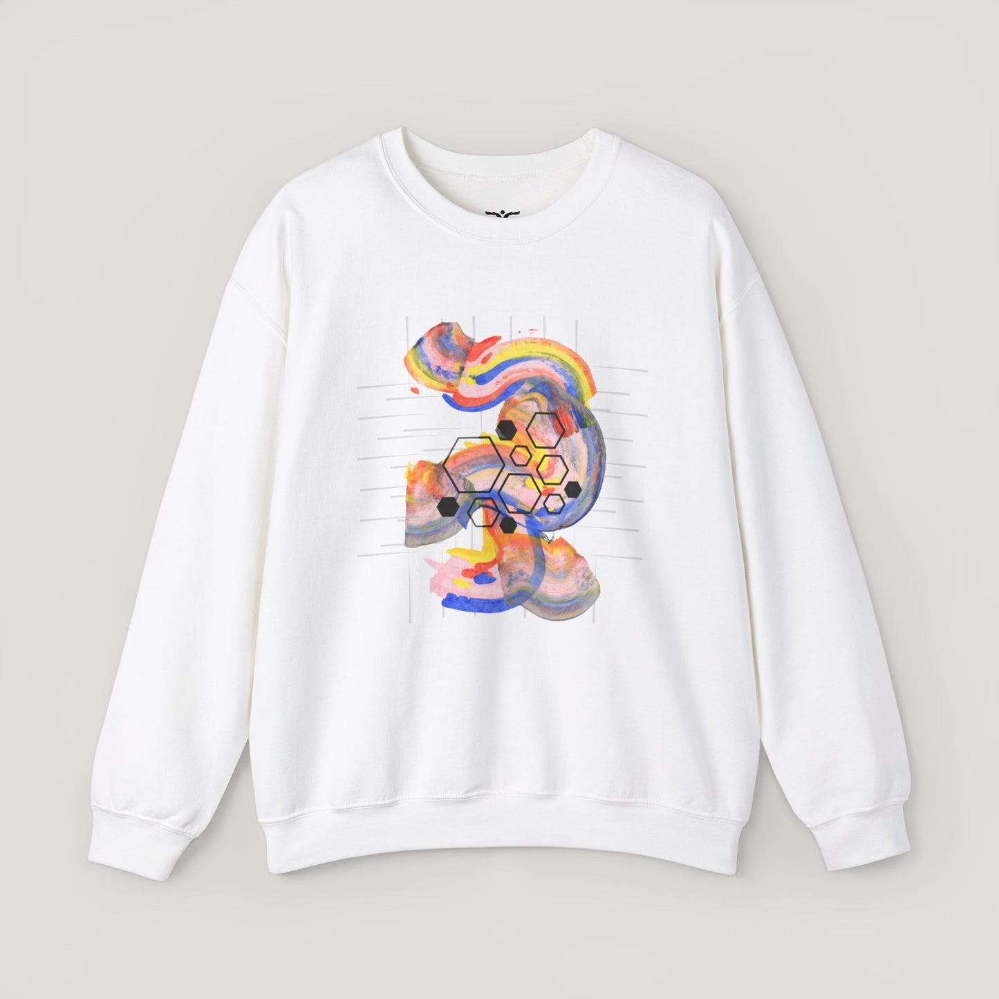 Colorful Abstract Art Sweatshirt - Unisex Heavy Blend™ Crewneck