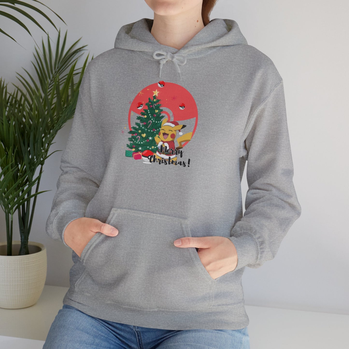 Christmas Cartoon Dog Hoodie - Unisex Heavy Blend™ Sweatshirt