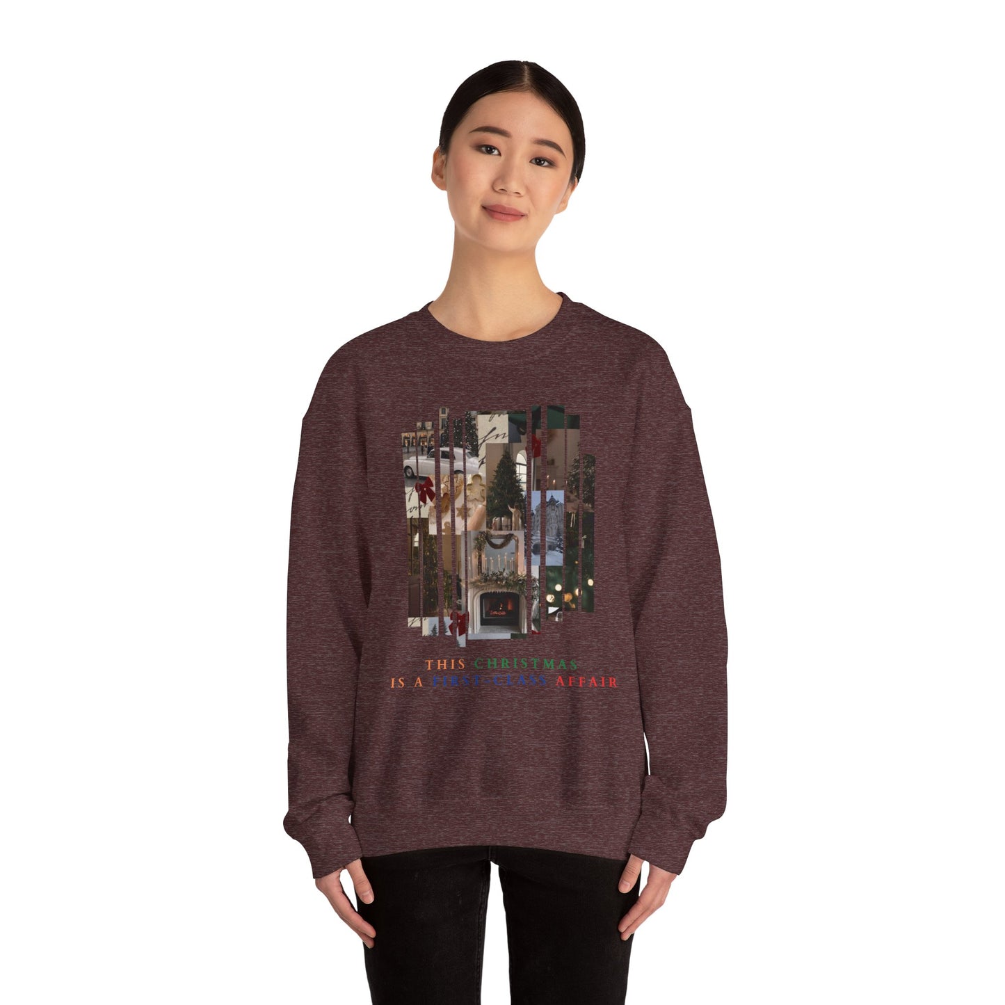 Christmas Old Money Unisex Heavy Blend™ Crewneck Sweatshirt