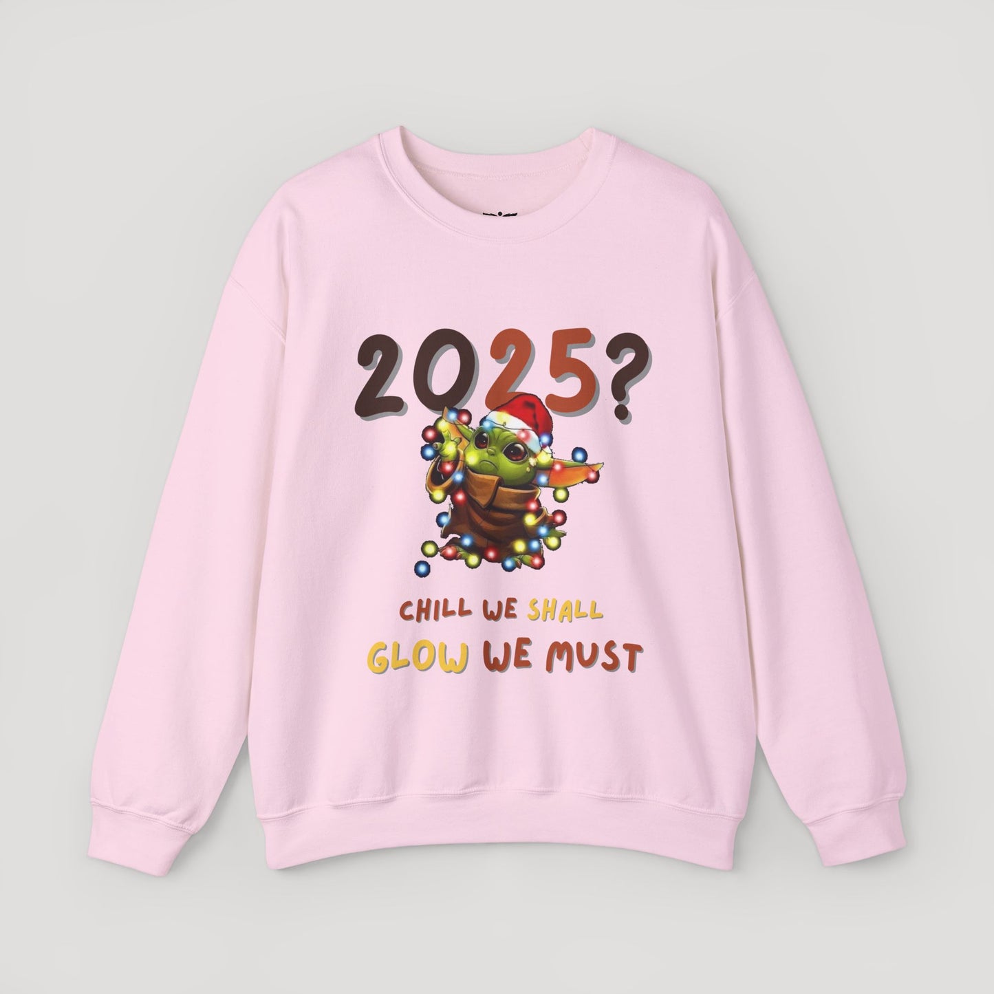 Baby Yoda 2025 Chill Glow Holiday Unisex Sweatshirt