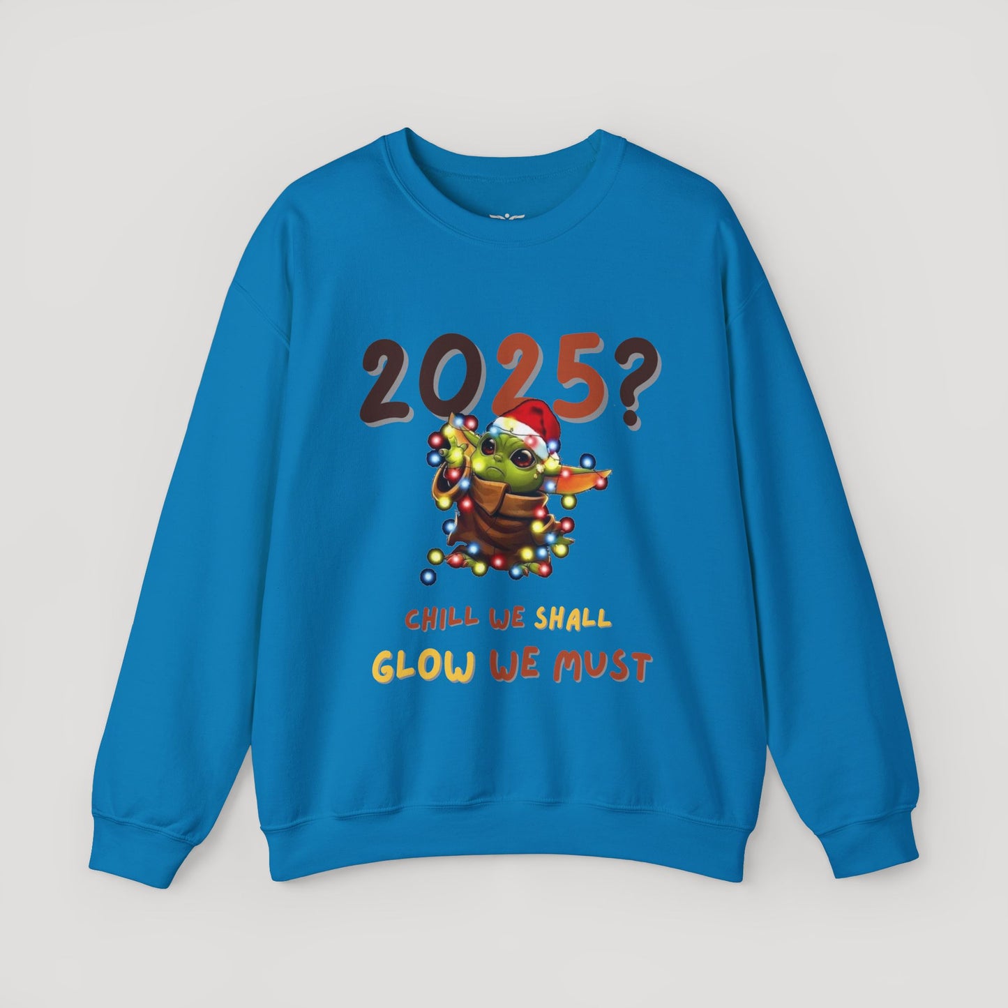 Baby Yoda 2025 Chill Glow Holiday Unisex Sweatshirt