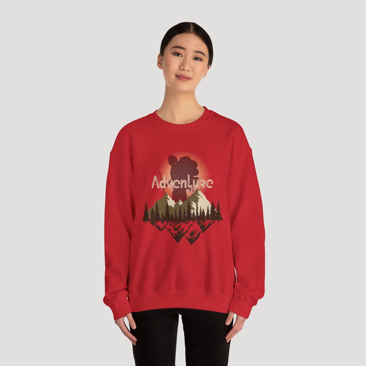 Adventure Unisex Heavy Blend™ Crewneck Sweatshirt - Perfect for Outdoor Enthusiasts