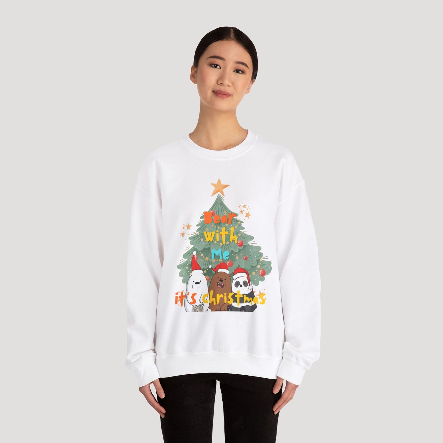 Bear With Me Christmas Crewneck Sweatshirt