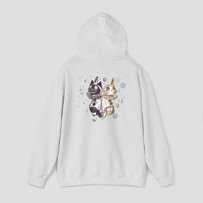 Two Contrasting Cats - Hoodie