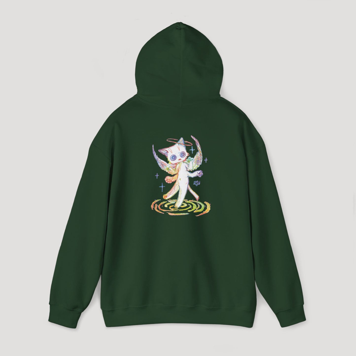 Four-Armed Angel Cat - Hoodie