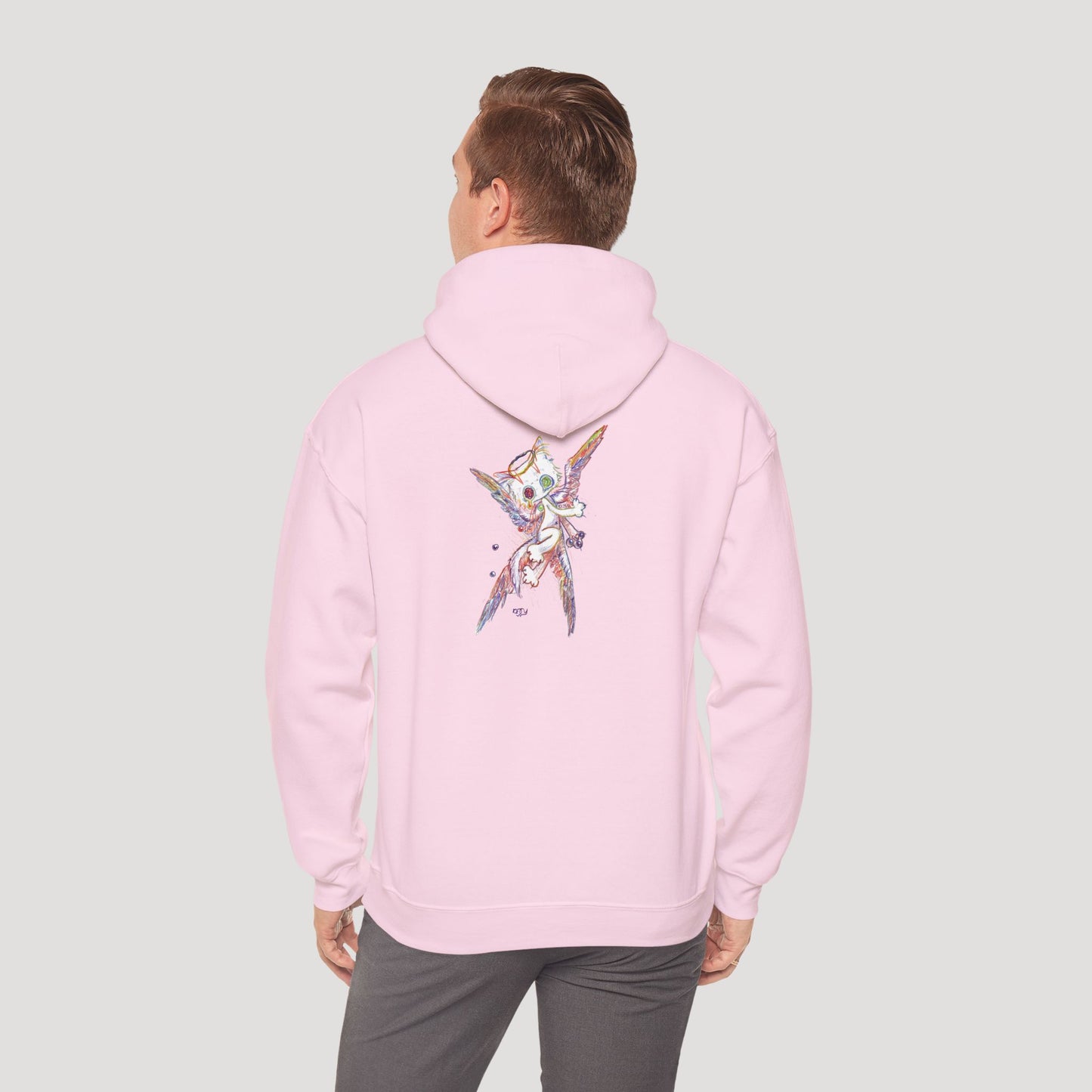 Four-Feathered Angel Cat - Hoodie