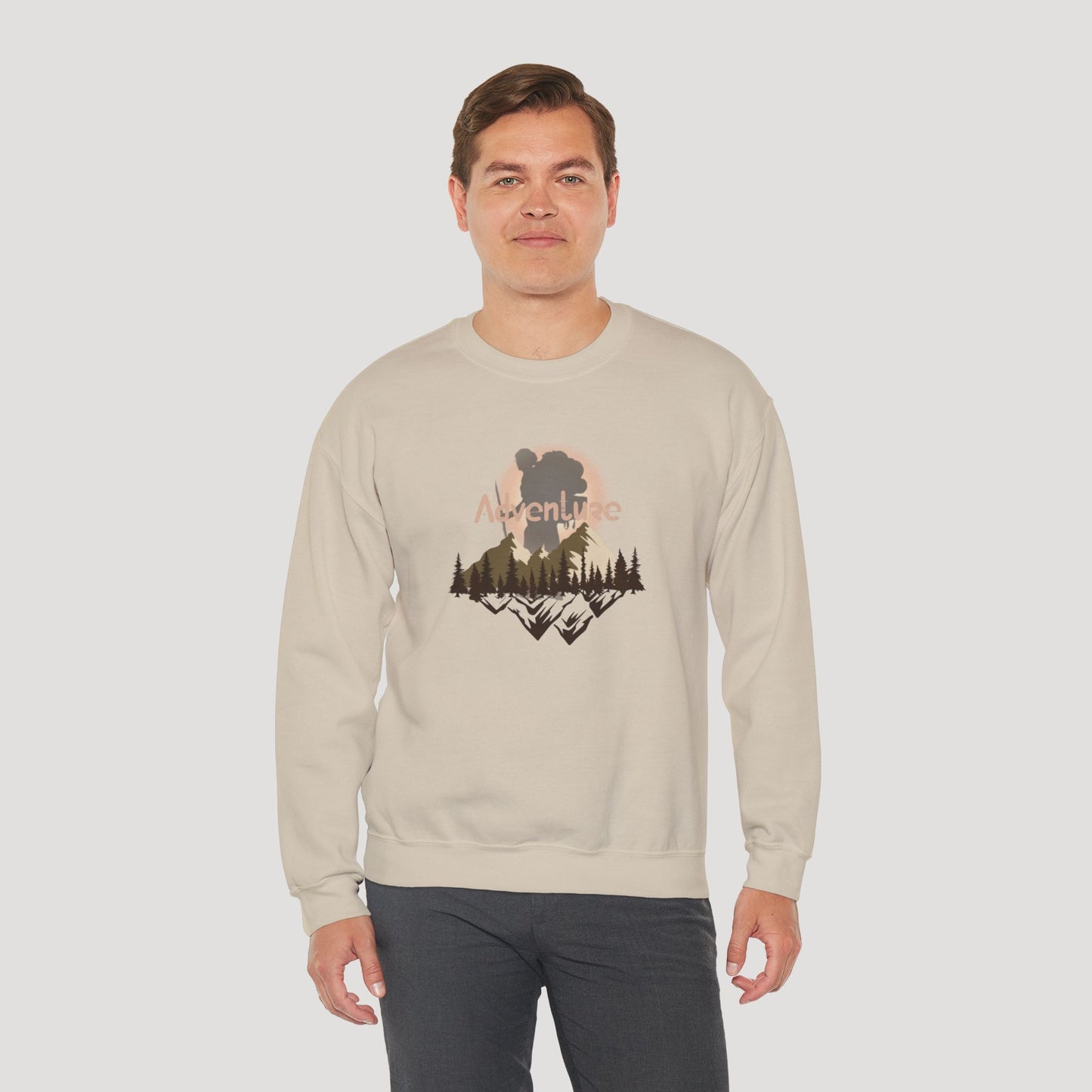 Adventure Unisex Heavy Blend™ Crewneck Sweatshirt - Perfect for Outdoor Enthusiasts